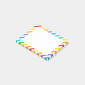 Rainbow Stripes Notities Post-it® Notes (Schuin)