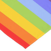 RAINBOW Stripes Patroon + uw idee Korte Tafelloper (Hoek)