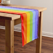 RAINBOW Stripes Patroon + uw idee Korte Tafelloper (Voorbeeld)
