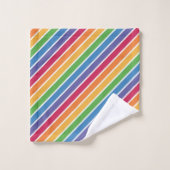 Rainbow Stripes Pattern Bad Handdoek (Wasdoekje)