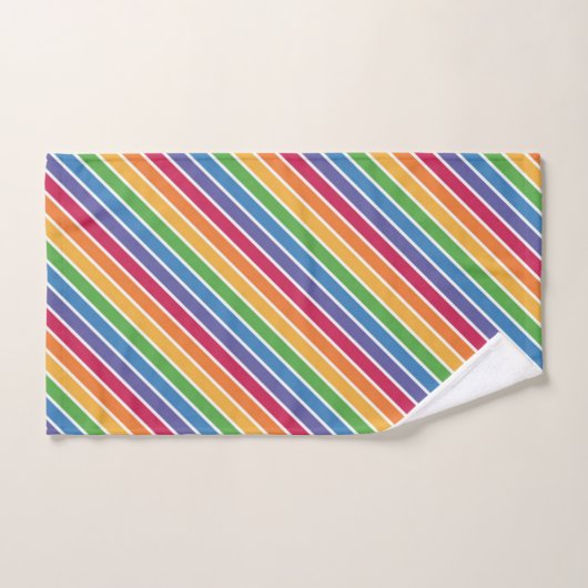 Rainbow Stripes Pattern Bad Handdoek (Handdoek)