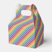 Rainbow Stripes Pattern Bedankdoosjes (Achterkant)