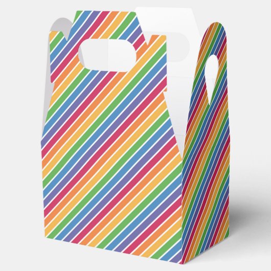 Rainbow Stripes Pattern Bedankdoosjes (Geopend)