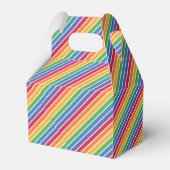 Rainbow Stripes Pattern Bedankdoosjes (Voorkant Zijde)