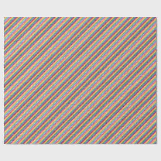 Rainbow Stripes Pattern Cadeaupapier (Vlak)