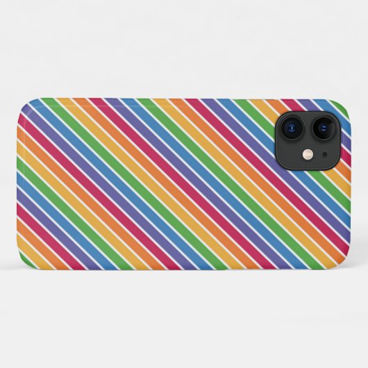 Rainbow Stripes Pattern Case-Mate iPhone Case (Achterkant (horizontaal))