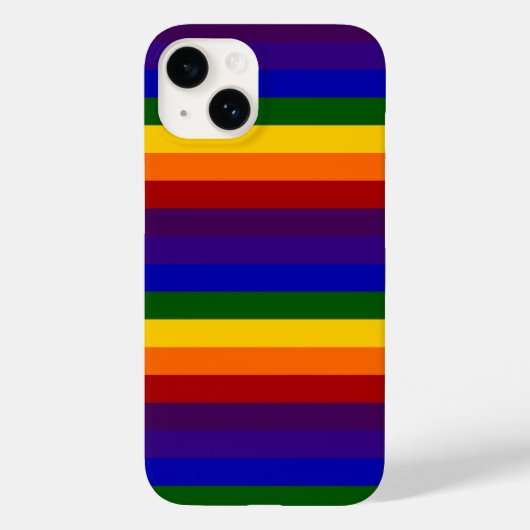 Rainbow Stripes Pattern Case-Mate iPhone Case (Achterkant)