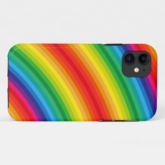 Rainbow Stripes Pattern Case-Mate iPhone Case (Achterkant (horizontaal))