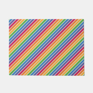 Rainbow Stripes Pattern Deurmat