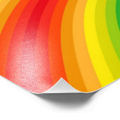 Rainbow Stripes Pattern Foto Afdruk (Hoek)