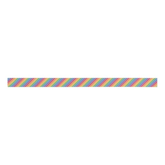 Rainbow Stripes Pattern Grosgrain Lint (Voorkant)