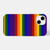 Rainbow Stripes Pattern iPhone Hoesje (Achterkant horizontaal)