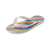 Rainbow Stripes Pattern Kinder Teenslippers (Schuin)