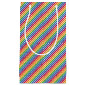 Rainbow Stripes Pattern Klein Cadeauzakje (Voorkant)