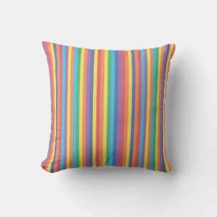 Rainbow Stripes Pattern Kussen