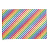 Rainbow Stripes Pattern Kussensloop (Voorkant-Rechts)