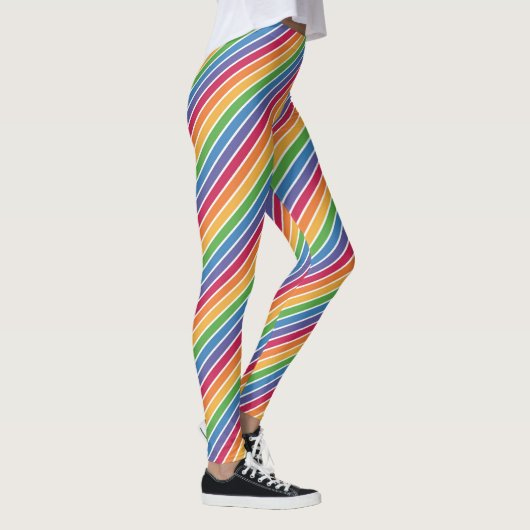 Rainbow Stripes Pattern Leggings (Rechts)