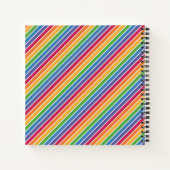 Rainbow Stripes Pattern Notitieboek (Achterkant)