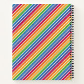 Rainbow Stripes Pattern Notitieboek (Achterkant)