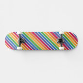 Rainbow Stripes Pattern Persoonlijk Skateboard (Horizontaal)