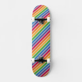 Rainbow Stripes Pattern Persoonlijk Skateboard (Voorkant)