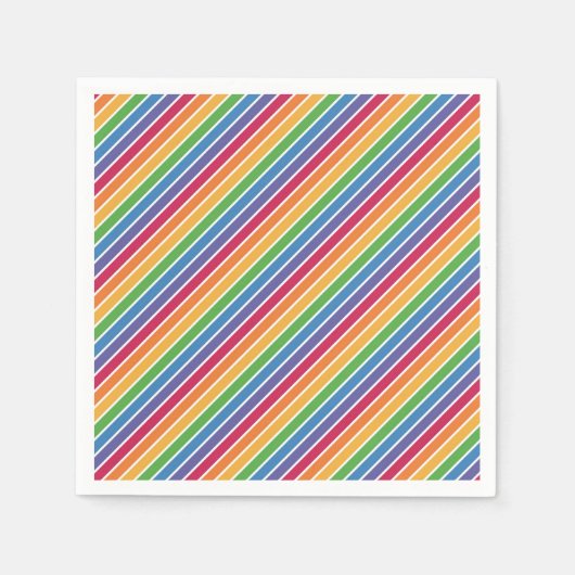 Rainbow Stripes Pattern Servet (Voorkant)