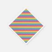 Rainbow Stripes Pattern Servet (Hoek)
