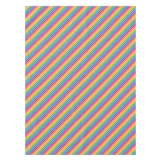 Rainbow Stripes Pattern Tafelkleed (Voorkant)