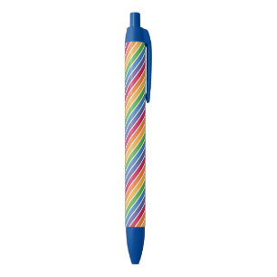 Rainbow Stripes Pattern Zwarte Inkt Pen