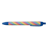 Rainbow Stripes Pattern Zwarte Inkt Pen (Bodem)
