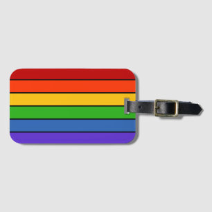 Rainbow Stripes PRIDE Bagagelabel