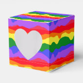 Rainbow Stripes Pride Party Bedankdoosjes (Voorkant Zijde)