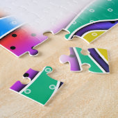 RAINBOW STRIPES PUZZLE LIJST LEGPUZZEL (Zijkant)