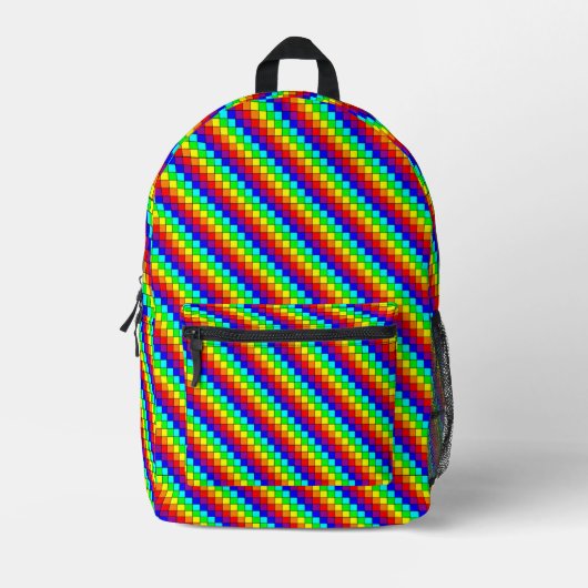 Rainbow Stripes - Rugzak (Voorkant)