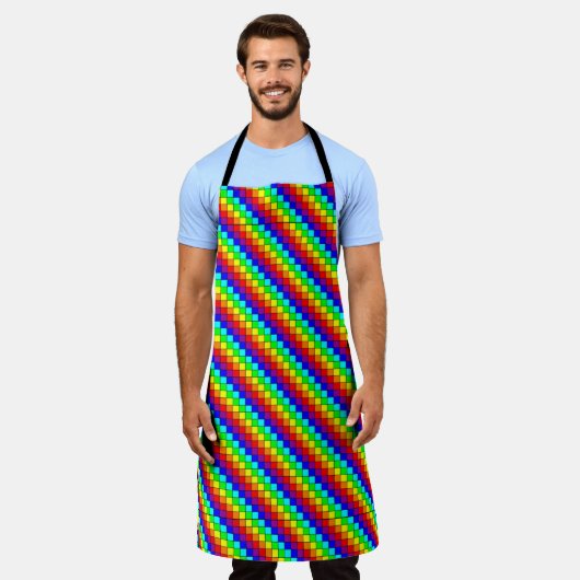 Rainbow Stripes - Schort (Gedragen)