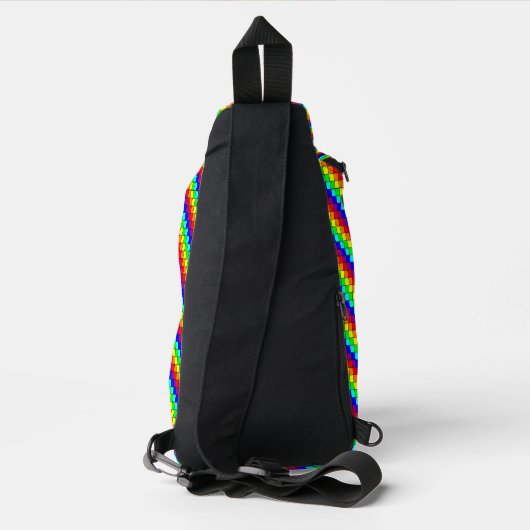 Rainbow Stripes - Sling Bag (Achterkant)