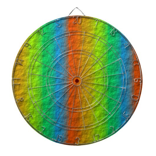 RAINBOW STRIPES TEXTURE DARTBORD (Voorkant)