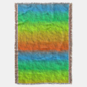 RAINBOW STRIPES TEXTURE DEKEN (Voorkant Verticaal)