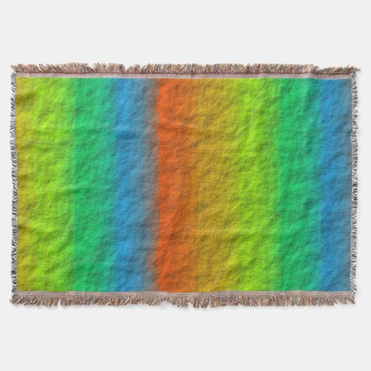RAINBOW STRIPES TEXTURE DEKEN (Voorkant)