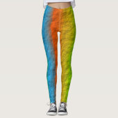 RAINBOW STRIPES TEXTURE LEGGINGS (Voorkant)