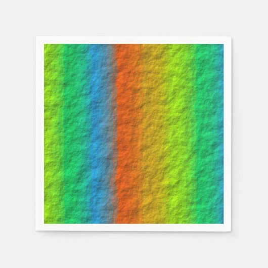 RAINBOW STRIPES TEXTURE SERVETTEN (Voorkant)
