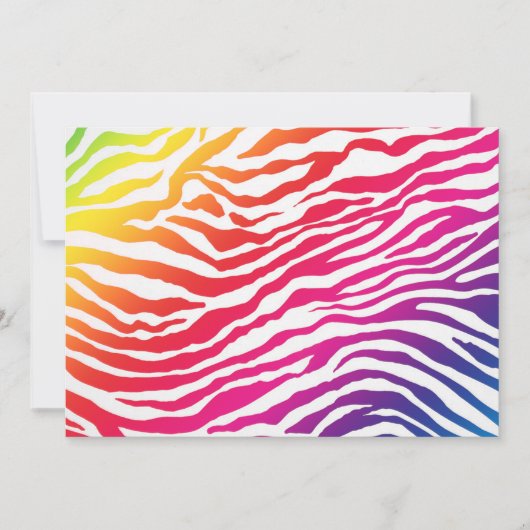 Rainbow Stripes-uitnodiging Kaart (Voorkant)