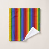 Rainbow Stripes Vertical Bath Towel Set Bad Handdoek (Wasdoekje)