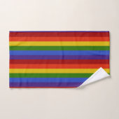 Rainbow Stripes Vertical Bath Towel Set Bad Handdoek (Handdoek)