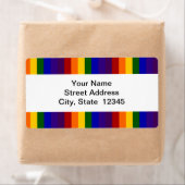 Rainbow Stripes verzendlabel (Insitu)