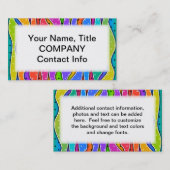  RAINBOW STRIPES VISITEKAARTJES (Voorkant / Achterkant)