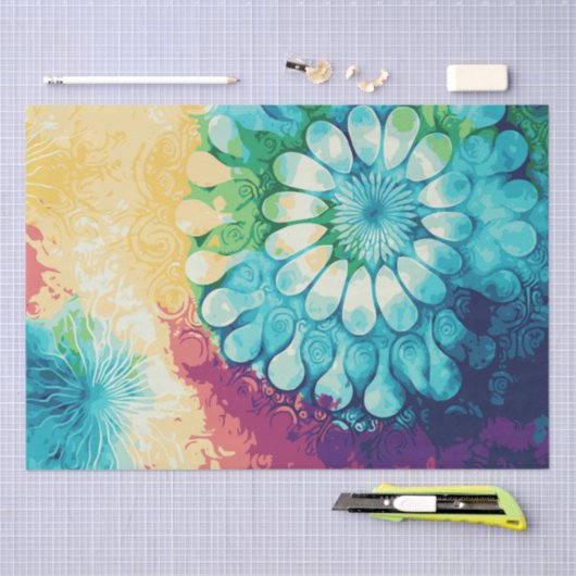 Rainbow Stropdas-Dye 2 tissuepapier (Craft)