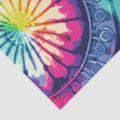 Rainbow Stropdas-Dye 3 tissuepapier (Detail)