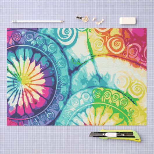 Rainbow Stropdas-Dye 3 tissuepapier (Craft)