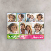 Rainbow Stropdas-Dye - 7 Fotocollage - Holiday Vib Feestdagenkaart